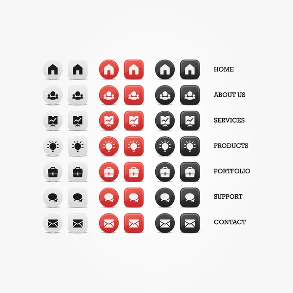 Multipurpose set of web icons for business, finance and communication. Vector graphic template. — Stock Vector