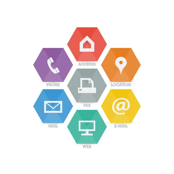 İş için geometrik web simgeler