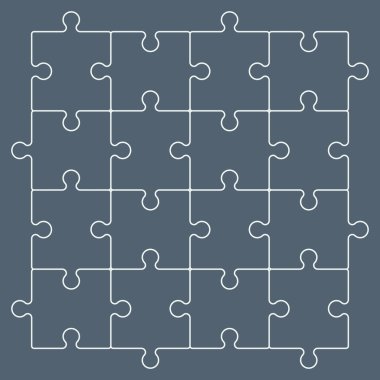 Çizgi puzzle parçaları