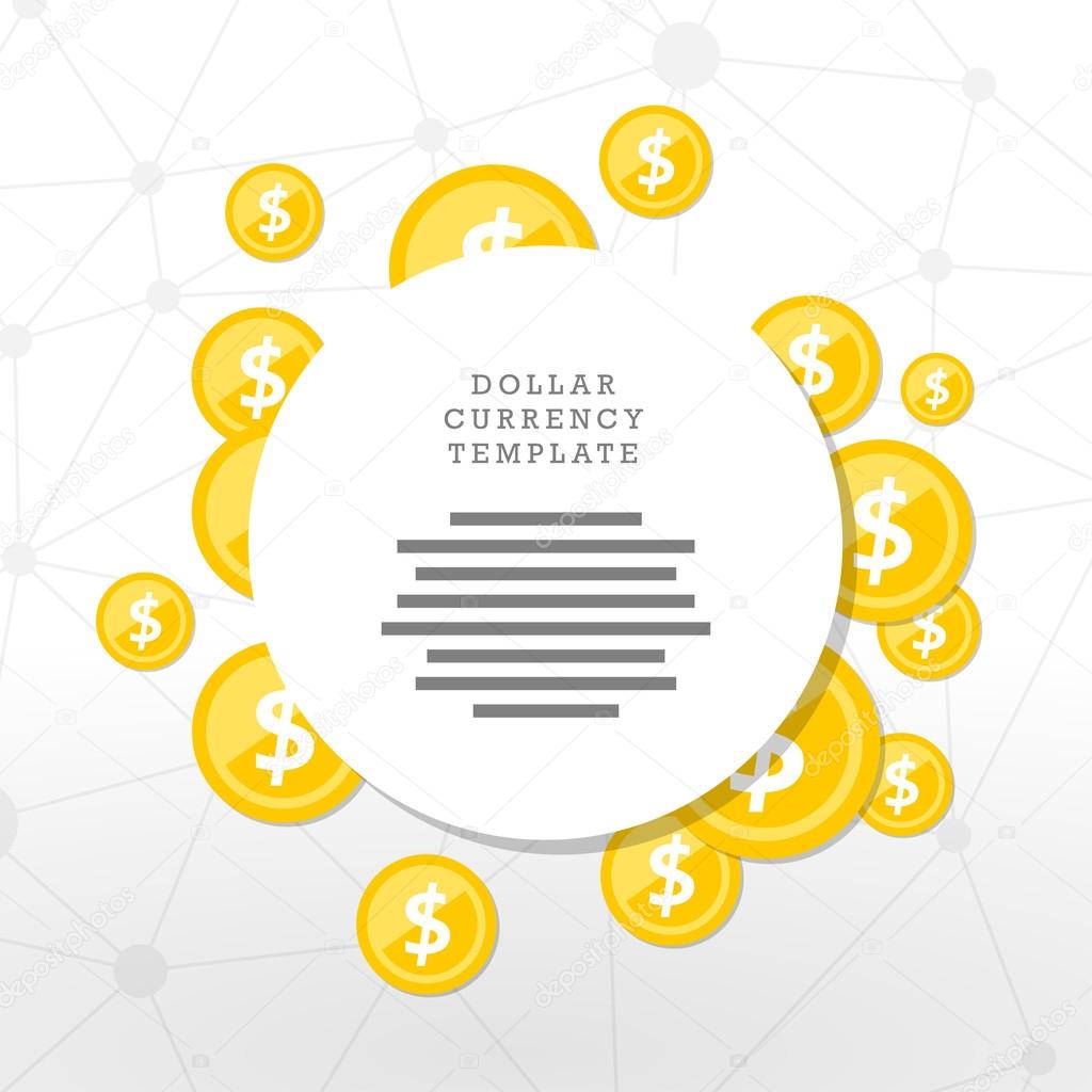Mainstream currency gold coins. Money concept illustration.