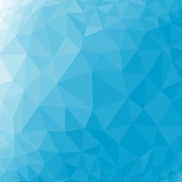 Blue abstract geometric rumpled triangular low poly style background — Wektor stockowy