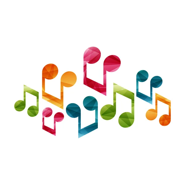 Musical notes creative concept — Stock Vector