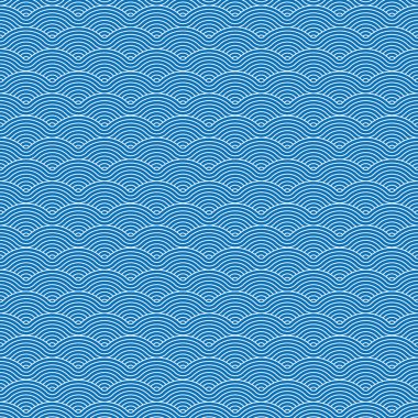 Colorful geometric seamless repetitive vector curvy waves pattern texture background.