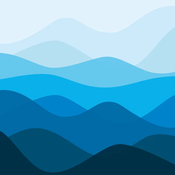 Soyut su doğa manzara. Dekoratif Kare arka plan.