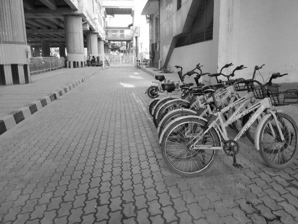 Bangalore Karnataka Índia Oct 2020 Grupo Ciclo Milagroso Yulu Bicicleta — Fotografia de Stock