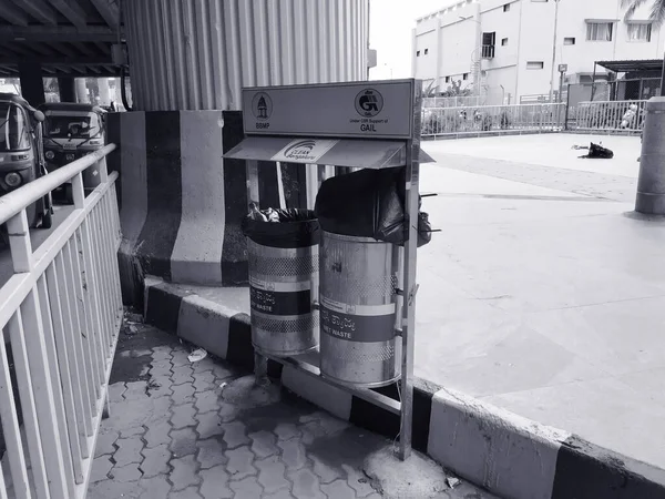 Bangalore Karnataka India Oct 2020 Κλείσιμο Του Dustbin Ξηρών Και — Φωτογραφία Αρχείου