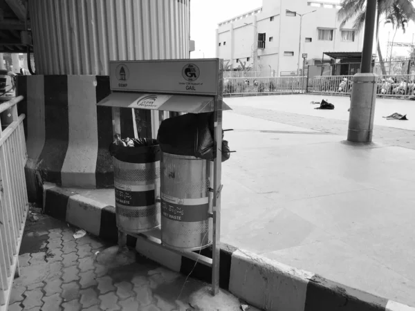 Bangalore Karnataka India Oct 2020 Κλείσιμο Του Dustbin Ξηρών Και — Φωτογραφία Αρχείου