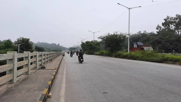 Bangalore Karnataka India Oct 2020 Beautiful Early Morning Fog Mist — Stock Photo, Image