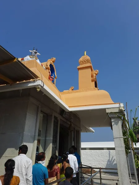 Mandya Karnataka India Oct 2020 Hermosa Vista Del Templo Sri —  Fotos de Stock