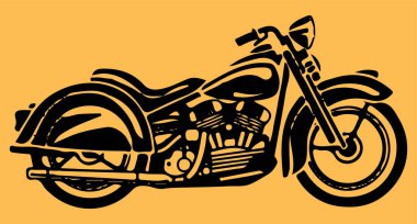 Avenger veya Motor Motosiklet Özeti Düzenlenebilir Resimlerinin Çizimi veya Çizimi