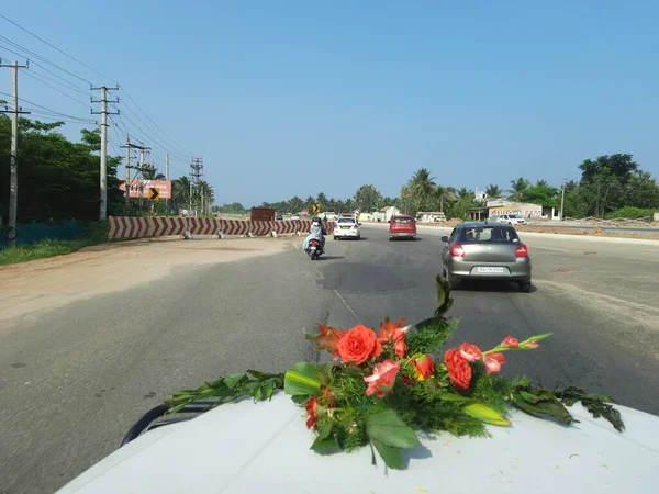 Ramanagara Karnataka Índia Beautiful National Highway 275 Bangalore Para Bantwal — Fotografia de Stock