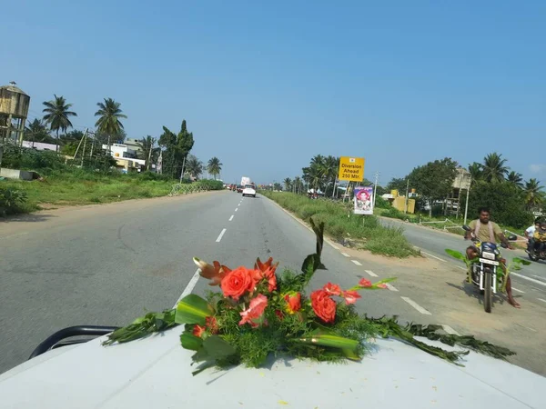 Ramanagara Karnataka India Beautiful National Highway 275 Bangalore Bantwal Road — стокове фото
