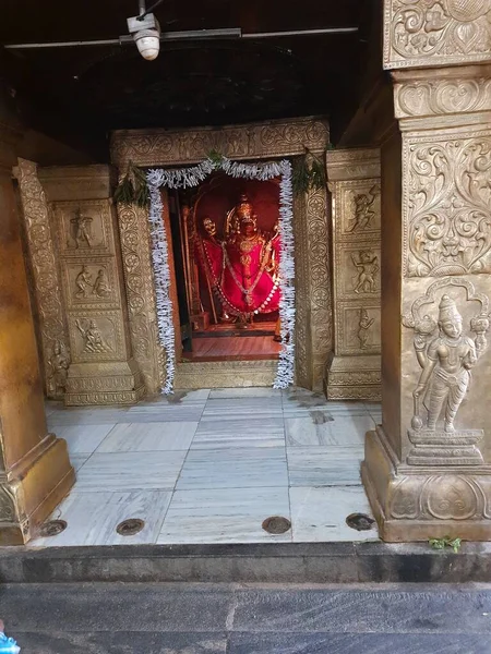 Channapatna Karnataka India Oct 2020 Närbild Kengal Anjaneya Swamy Garbha — Stockfoto