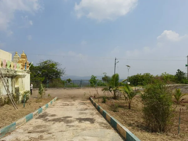 Belle Vue Sur Colline Montagne Depuis Bevoor Channapatna Karnataka — Photo