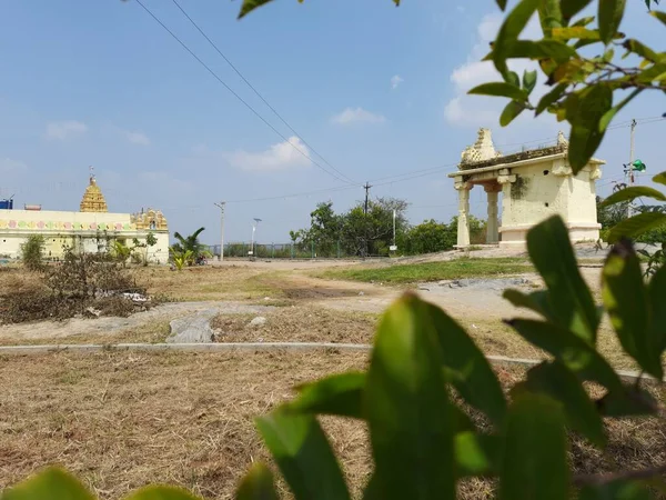 Channapatna Karnataka India Paź 2020 Zbliżenie Pięknej Świątyni Bevoor Thimmappa — Zdjęcie stockowe