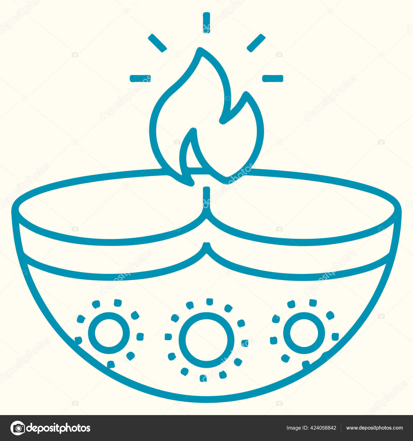 Drawing Sketch Traditional Handmade Diya Oil Lamp Outline Editable drawing-sketch-traditional-handmade-diya-oil-lamp-outline-editable