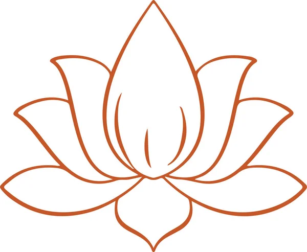 Çizim veya çizim Hint Lotus Çiçeği ve Düzenlenebilir Çizim
