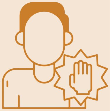 Corona Virüsü veya Covid 19 İşareti, Sembol ve simgeler, Corona Virüsü, Virüslü Parçalar, Giysiler vb. 'nin çizimi veya çizimi, düzenlenebilir çizim çizimi