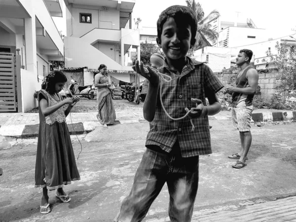 Bangalore Karnataka India Nov 2020 Primeros Planos Niños Diferentes Edades — Foto de Stock