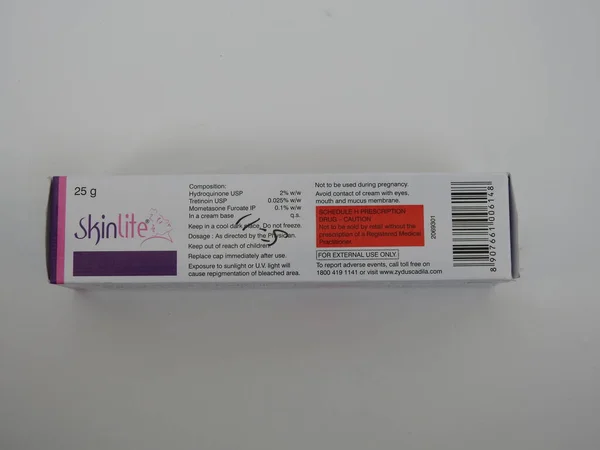 Bangalore Karnataka India Dec 2020 Närbild Skinlite Cream 25G Pack — Stockfoto