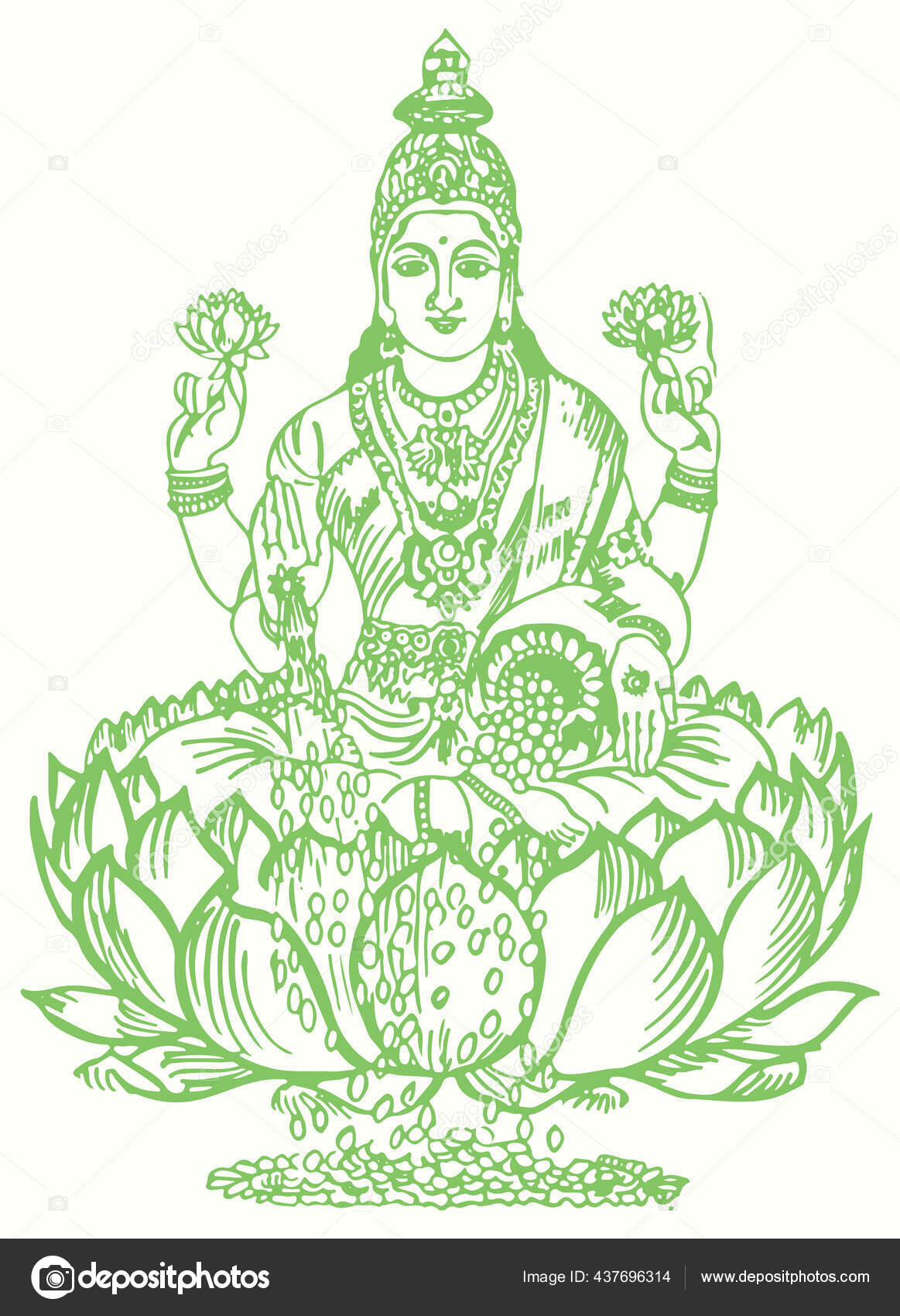 Lakshmi Vector Art, Icons, and Graphics for Free Download