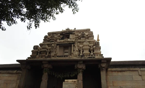 Closeup Beautiful Veerabhadra Hindu Temple Located Lepakshi State Andhra Pradesh — Stock Photo, Image