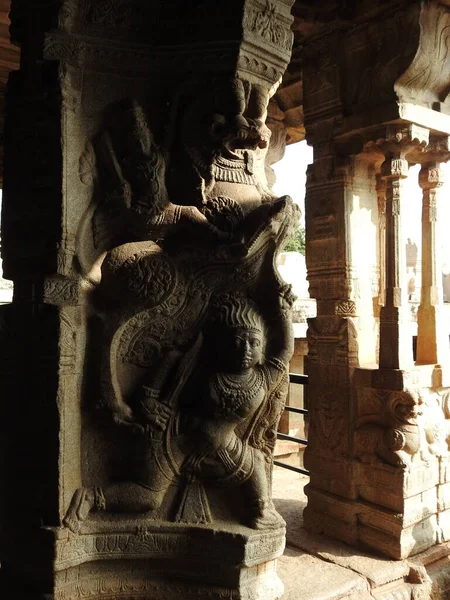 Hindistan Andhra Pradesh Eyaletindeki Lepakshi Bulunan Güzel Veerabhadra Hindu Tapınağına — Stok fotoğraf