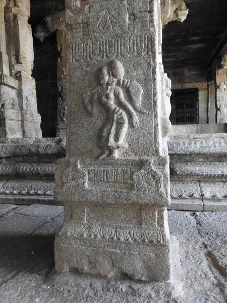 Closeup Beautiful Veerabhadra Hindu Temple Located Lepakshi State Andhra Pradesh — Stock Photo, Image