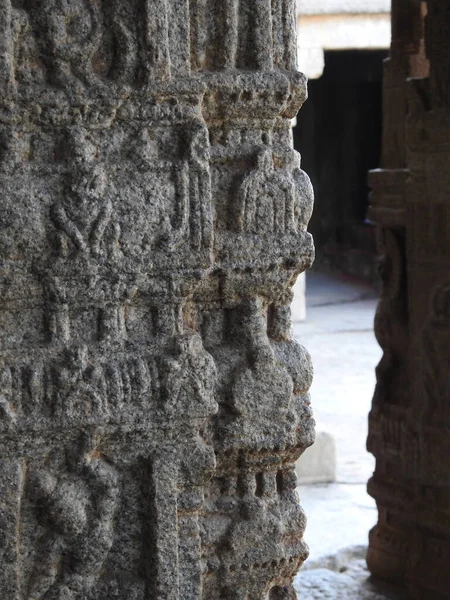 Close Belo Templo Hindu Veerabhadra Localizado Lepakshi Estado Indiano Andhra — Fotografia de Stock