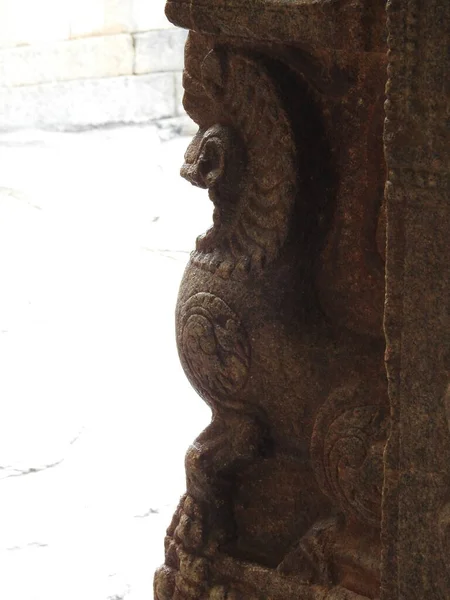 Close Belo Templo Hindu Veerabhadra Localizado Lepakshi Estado Indiano Andhra — Fotografia de Stock