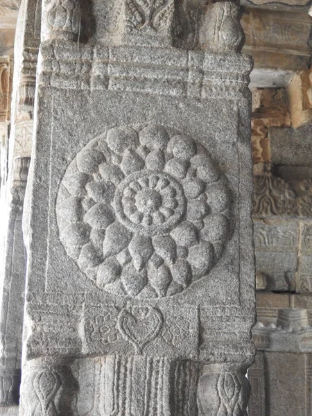 Close Belo Templo Hindu Veerabhadra Localizado Lepakshi Estado Indiano Andhra — Fotografia de Stock