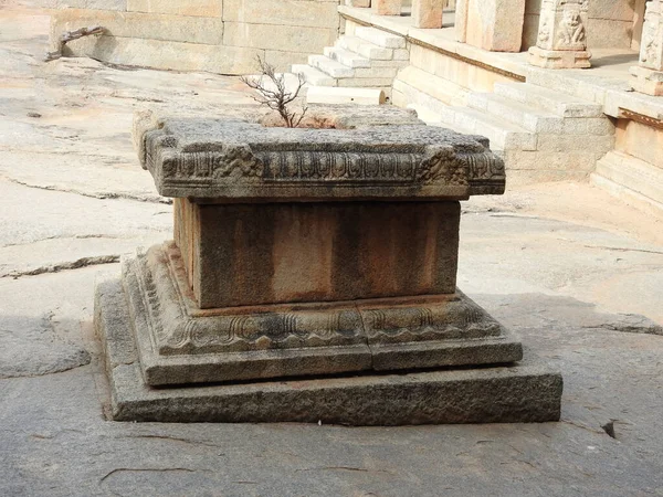 Közelkép Gyönyörű Veerabhadra Hindu Templom Található Lepakshi Állam Andhra Pradesh — Stock Fotó