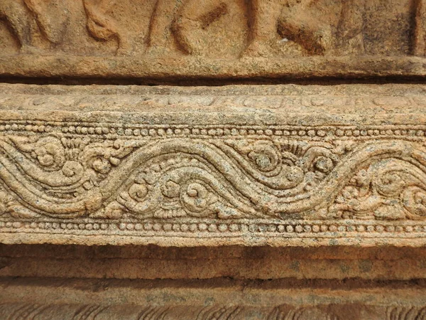 Closeup Beautiful Veerabhadra Hindu Temple Located Lepakshi State Andhra Pradesh — Stock Photo, Image