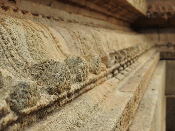 Close Belo Templo Hindu Veerabhadra Localizado Lepakshi Estado Indiano Andhra — Fotografia de Stock