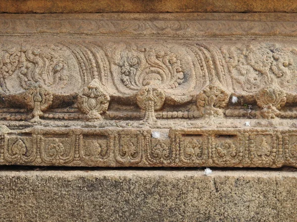 Primer Plano Del Hermoso Templo Hindú Veerabhadra Ubicado Lepakshi Estado — Foto de Stock