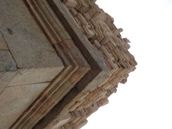 Zbliżenie Pięknej Veerabhadra Hinduskiej Świątyni Znajduje Się Lepakshi Stanie Andhra — Zdjęcie stockowe