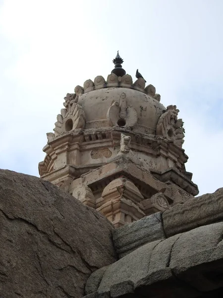 Close Belo Templo Hindu Veerabhadra Localizado Lepakshi Estado Indiano Andhra — Fotografia de Stock