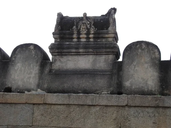 Gros Plan Magnifique Temple Hindou Veerabhadra Situé Lepakshi Dans État — Photo