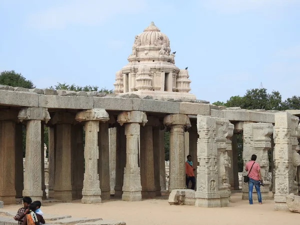 Gros Plan Magnifique Temple Hindou Veerabhadra Situé Lepakshi Dans État — Photo