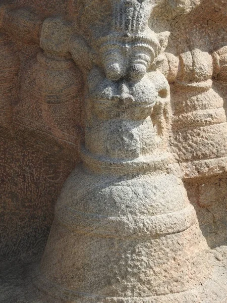 Closeup Beautiful Veerabhadra Hindu Temple Located Lepakshi State Andhra Pradesh — Stock Photo, Image