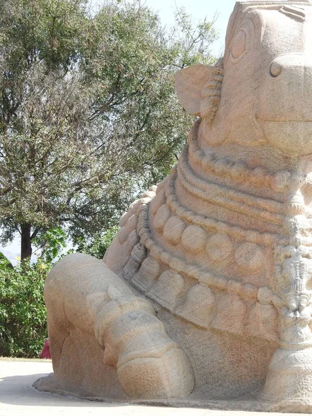 Close Belo Templo Hindu Veerabhadra Localizado Lepakshi Estado Indiano Andhra — Fotografia de Stock