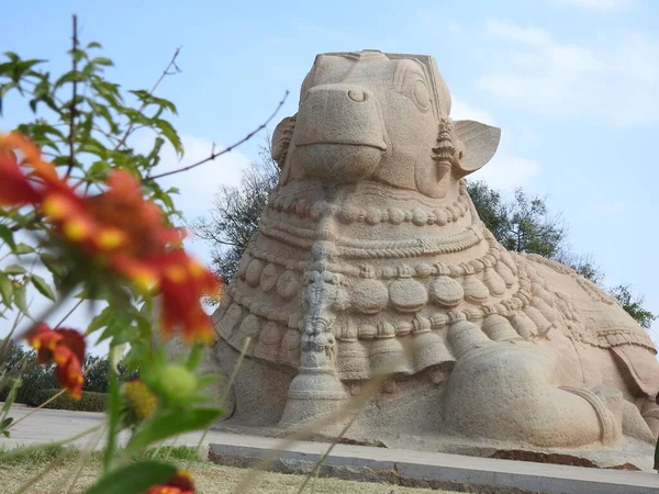 Close Belo Templo Hindu Veerabhadra Localizado Lepakshi Estado Indiano Andhra — Fotografia de Stock