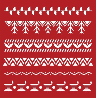 Warli Sanat Düzenlenebilir Çizimi veya Tasarımları Çizimi veya Çizimi Çizimi