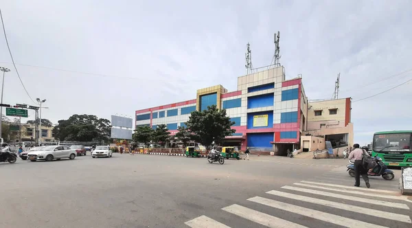 Bangalore Karnataka India Gennaio 2021 Bella Vista Del Banashankari Bmtc — Foto Stock