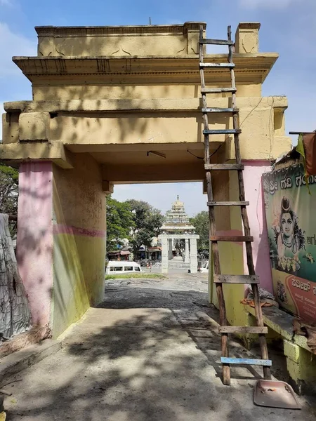 Bangalore Karnataka India Ene 2021 Hermosa Vista Sri Kempegowda Estatua — Foto de Stock