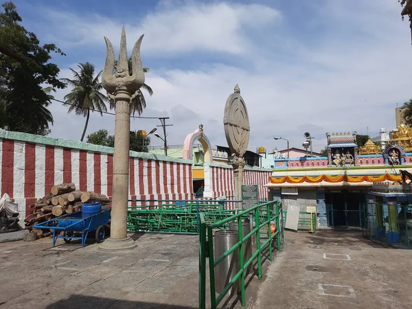 Bangalore Karnataka India Jan 2021 Primer Plano Del Templo Sri —  Fotos de Stock