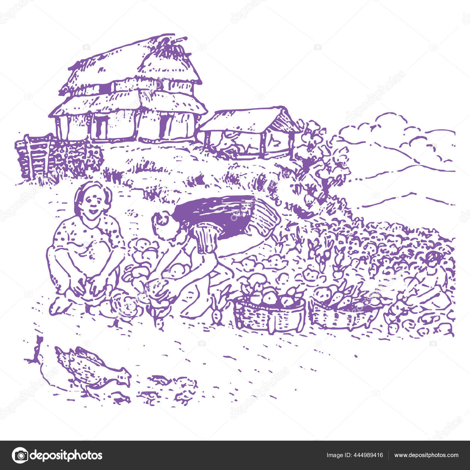 14300 Farmer Drawings Illustrations RoyaltyFree Vector Graphics  Clip  Art  iStock