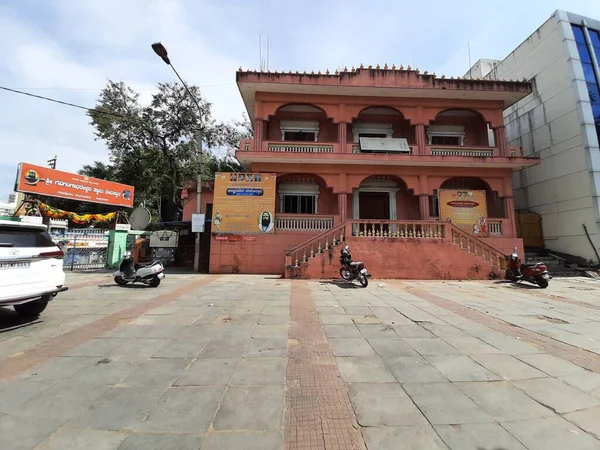 Bangalore Karnataka Índia Jan 2021 Vista Exterior Perto Edifício Sri — Fotografia de Stock