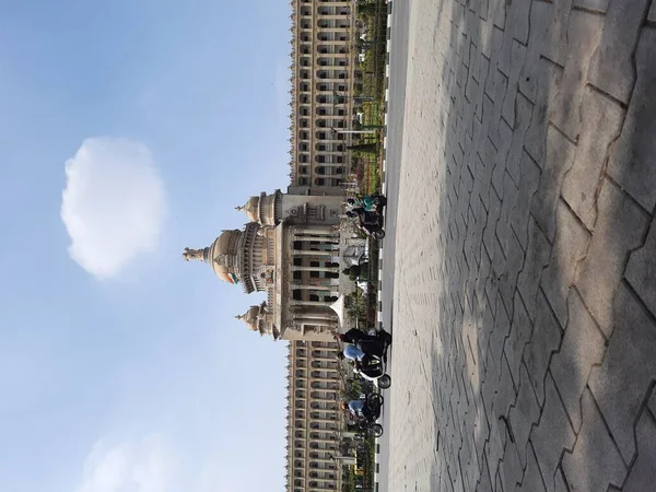 Bangalore Karnataka Índia Jan 2021 Closeup Beautiful Vidhana Soudha Localizado — Fotografia de Stock