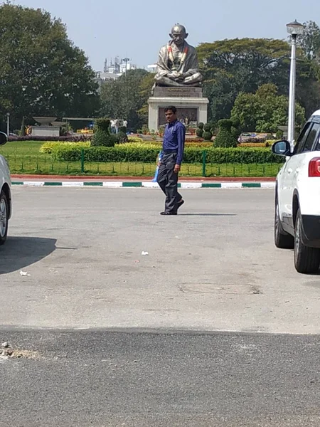 Bangalore Karnataka India Ene 2021 Hermosa Vikasa Soudha Suvarna Vidhana —  Fotos de Stock